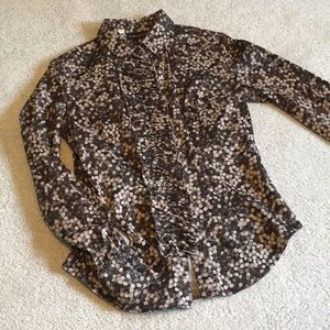 Polka dot Collared button down shirt size XS